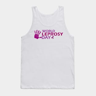 World Leprosy Day Symbolic Hand Print Tank Top